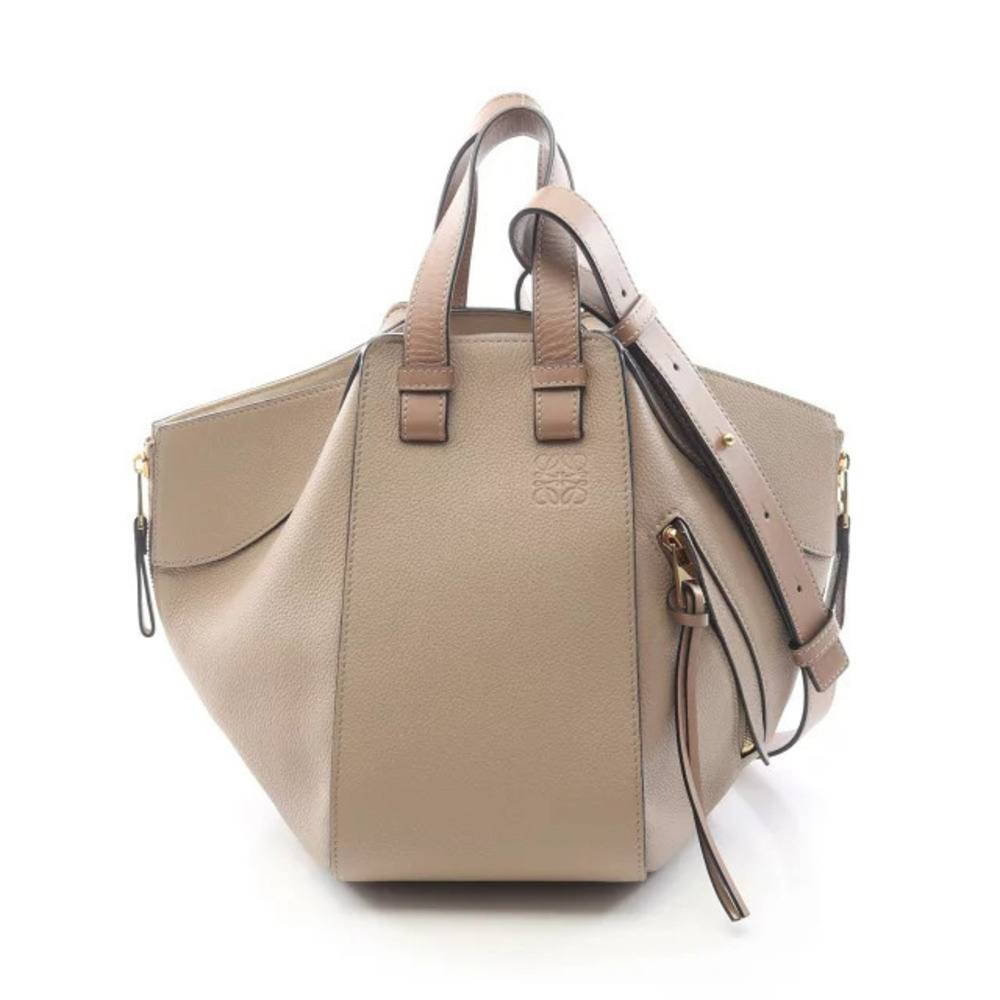 Loewe Hammock Bag WAY Handbag Leather Beige Cream
